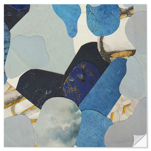 Wall sticker Blue Monsoon II