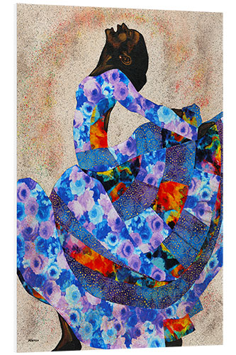 Foam board print Dancer in Blue