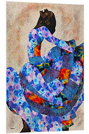 Foam board print Dancer in Blue