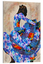 Tableau en plexi-alu Dancer in Blue