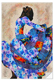 Wall sticker Dancer in Blue