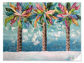 Wall sticker Colorful Palms