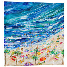 Magnettafel Ein Tag am Strand