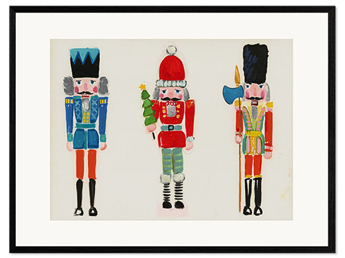 Framed art print Nutcracker Trio