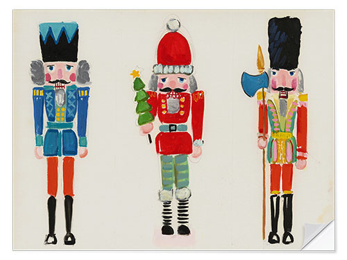 Sticker mural Nutcracker Trio