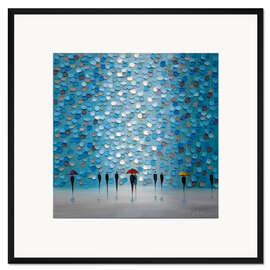 Gerahmter Kunstdruck Unter demselben Schirm