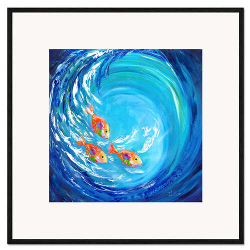 Stampa artistica con cornice Into the Blue