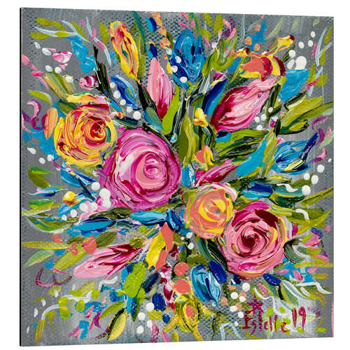 Tableau en aluminium Spring Bouquet