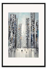 Gerahmter Kunstdruck City Reflections