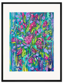 Gerahmter Kunstdruck Purple Rain