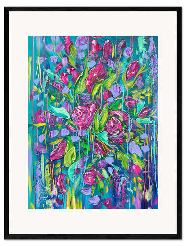 Impresión de arte enmarcada Purple Rain