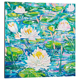 Aluminium print Water Lillies Afloat