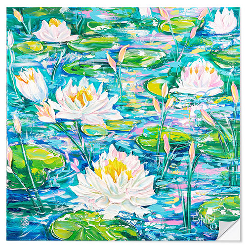 Autocolante decorativo Water Lillies Afloat