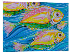 Quadro em PVC Waves and Fish