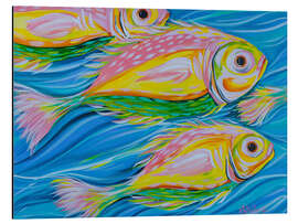 Magnettafel Wellen und Fische