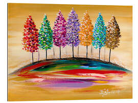 Gallery print Seven Colourful Trees