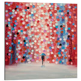 Magnettafel Rosafarbenes Glück