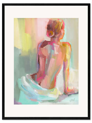 Framed art print After Bathing