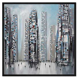 Gerahmter Kunstdruck Ein Tag in der Stadt