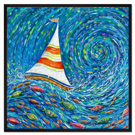 Gerahmter Kunstdruck Segel setzen