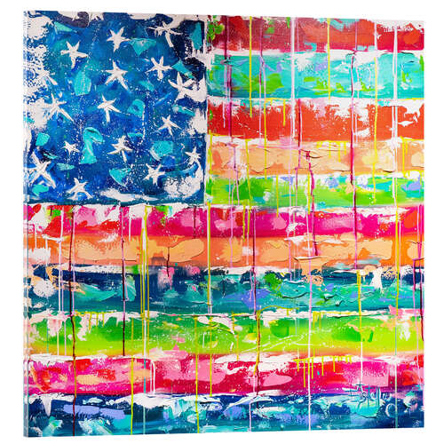 Acrylglasbild Abstract Flag