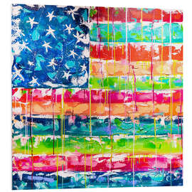 Tableau en PVC Abstract Flag