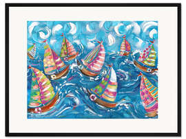 Gerahmter Kunstdruck Mit Wind und Wellen