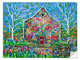 Selvklebende plakat House of Flowers