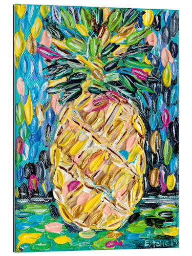 Quadro em plexi-alumínio Juicy Pineapple