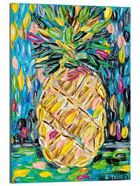 Tableau en plexi-alu Juicy Pineapple