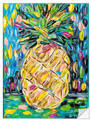 Sticker mural Juicy Pineapple