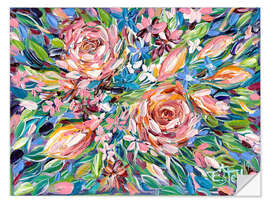 Selvklebende plakat Potpourri of Roses