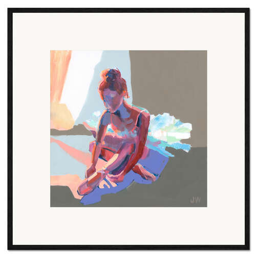 Plakat artystyczny premium w ramie Ballerina Sitting