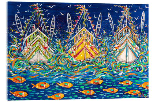 Acrylglas print Fishing Day