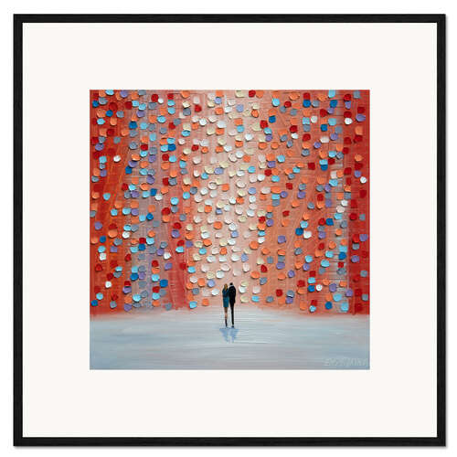 Innrammet kunsttrykk Pink Sunrise