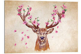 Gallery print Pink Floral Deer