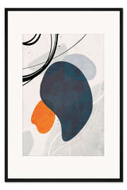 Gerahmter Kunstdruck Brush Stokes and Wine II - Pineapple Licensing