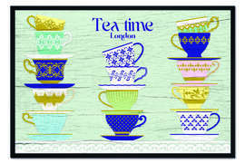 Gerahmter Kunstdruck London Tea Time