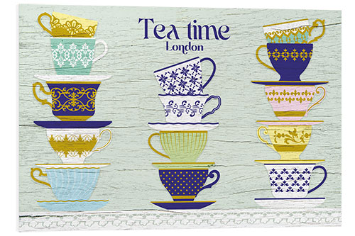 Quadro em PVC London Tea Time