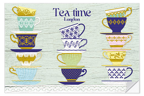 Vinilo para la pared London Tea Time