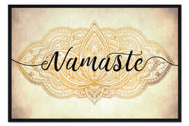 Gerahmter Kunstdruck Zen Namaste