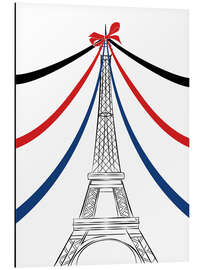 Alubild Eiffelturm-Feier
