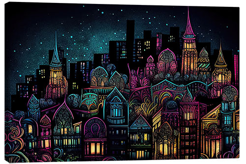 Canvas print City by Night