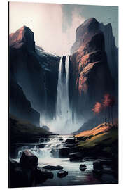 Magnettafel Der Wasserfall im Verwunschenen Tal