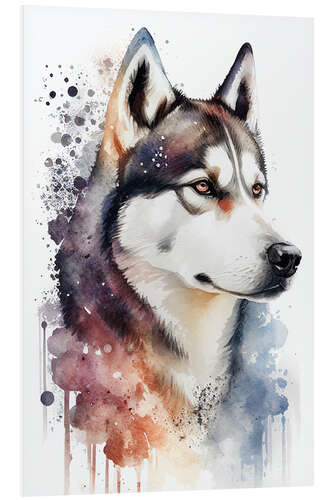 PVC print Siberian Husky