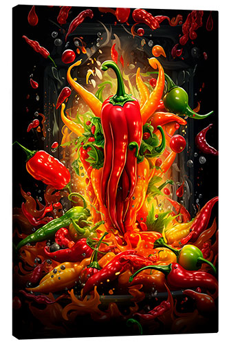 Canvas print Paprika Splash