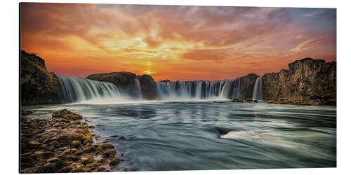 Aluminium print Goðafoss, Iceland