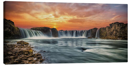 Lerretsbilde Goðafoss, Iceland