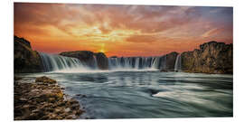 Foam board print Goðafoss, Iceland