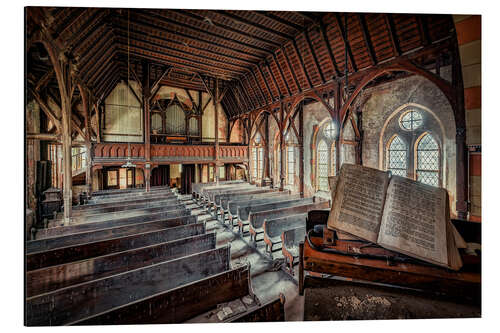 Aluminium print Church Pulpit